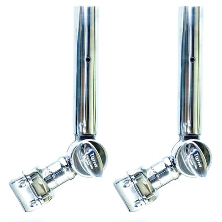 Tigress Adjstbl.T-Top Clamp-On Outrigger Holder-1-11/16" IPS-1-1/2" Poles-Pair 88966